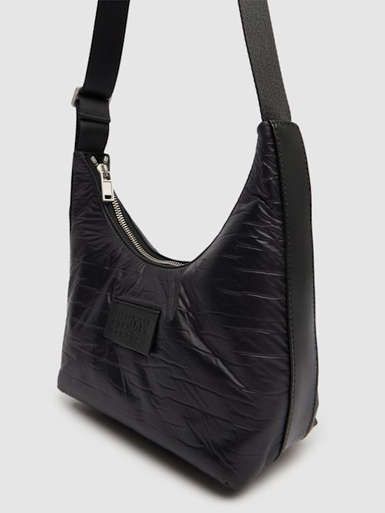 MM6 Maison Margiela: Mini wrinkled nylon bag - women_1 | Luisa Via Roma