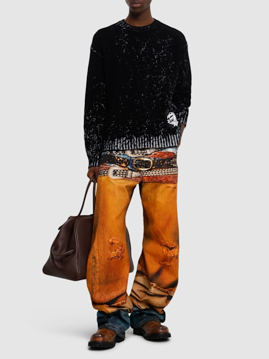 Acne Studios: 2006 TLO stacked belts jeans - men_1 | Luisa Via Roma