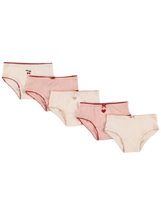 Konges Sløjd: Set di 5 slip in cotone stampato - kids-girls_0 | Luisa Via Roma