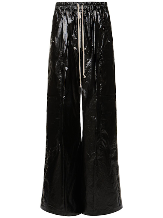 Rick Owens: Cargobelas cotton wide pants - Black - men_0 | Luisa Via Roma