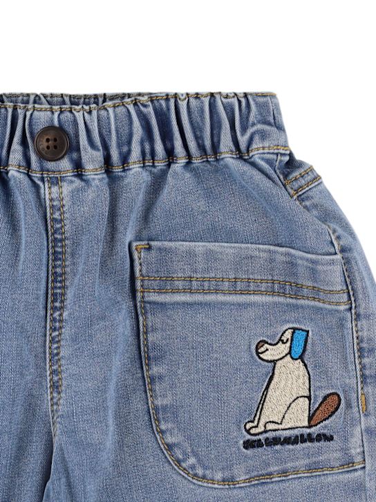 Jellymallow: コットンブレンドデニムジーンズ - ライトブルー - kids-boys_1 | Luisa Via Roma