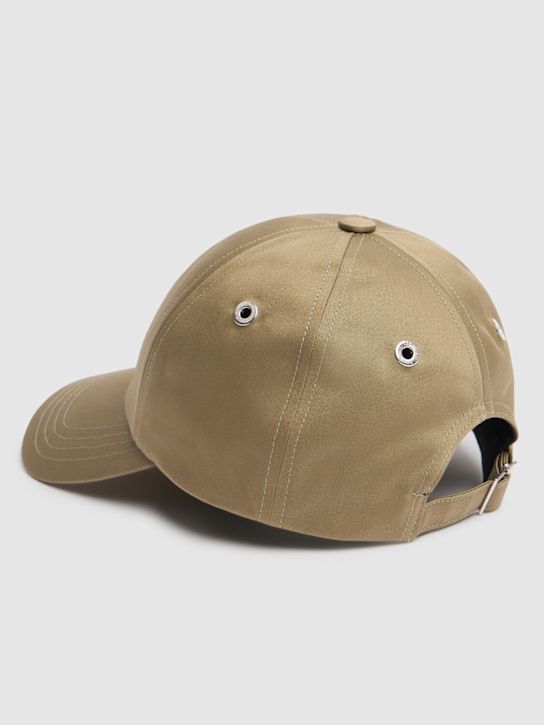 AMI Paris: ADC cotton hat - Beige/Blue - men_3 | Luisa Via Roma
