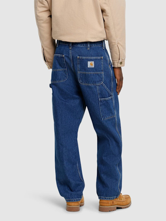 Carhartt WIP: Smith single knee denim jeans - Stone Washed - men_2 | Luisa Via Roma