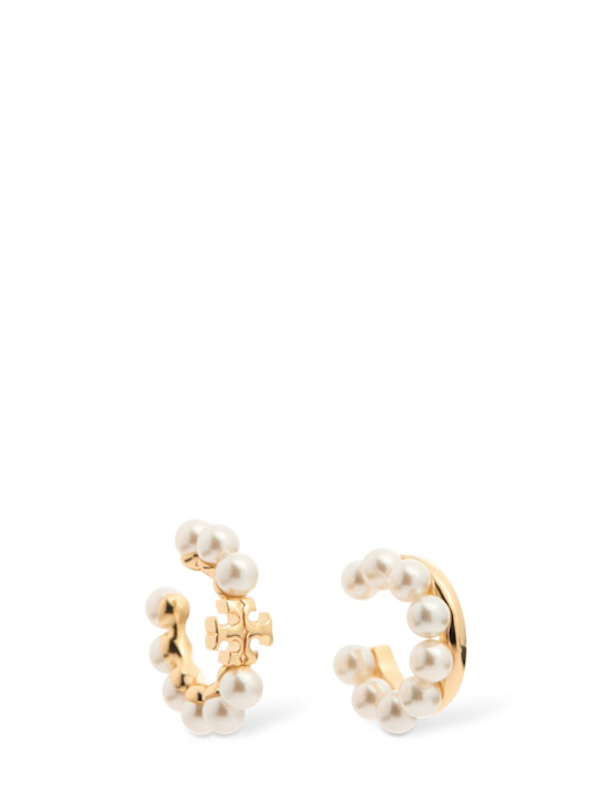 Tory Burch: Kira pearl ear cuff set - women_0 | Luisa Via Roma