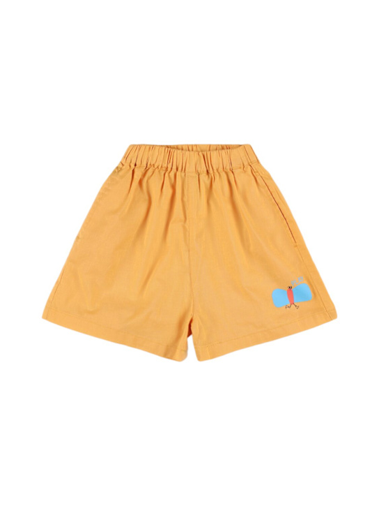 Jellymallow: Shorts in cotone stampato - Arancione - kids-boys_0 | Luisa Via Roma