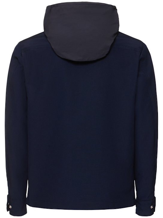 Moncler: Noues tech field jacket - Navy - men_6 | Luisa Via Roma