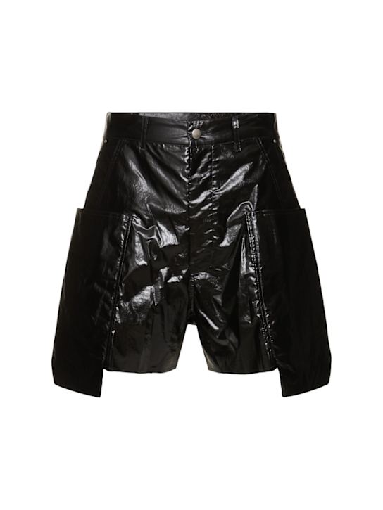 Rick Owens: Stefan cargo cotton shorts - Black - men_0 | Luisa Via Roma