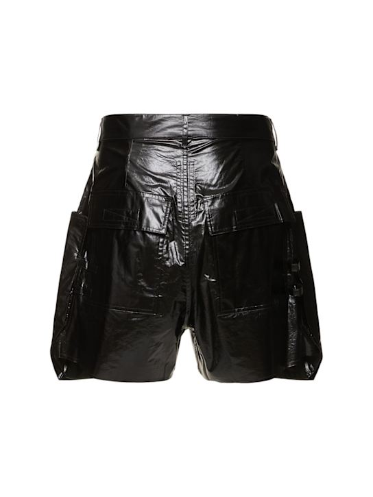 Rick Owens: Stefan cargo cotton shorts - Black - men_3 | Luisa Via Roma