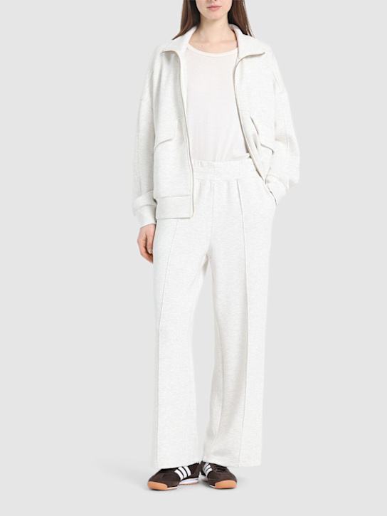 Varley: The Wide Leg 28" pants - Ivory Marl - women_1 | Luisa Via Roma