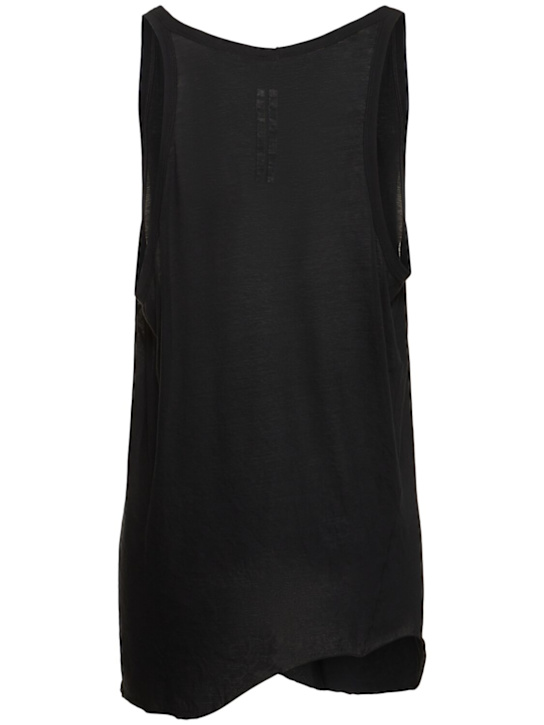 Rick Owens: Lo Cut Tank top - Black - men_3 | Luisa Via Roma