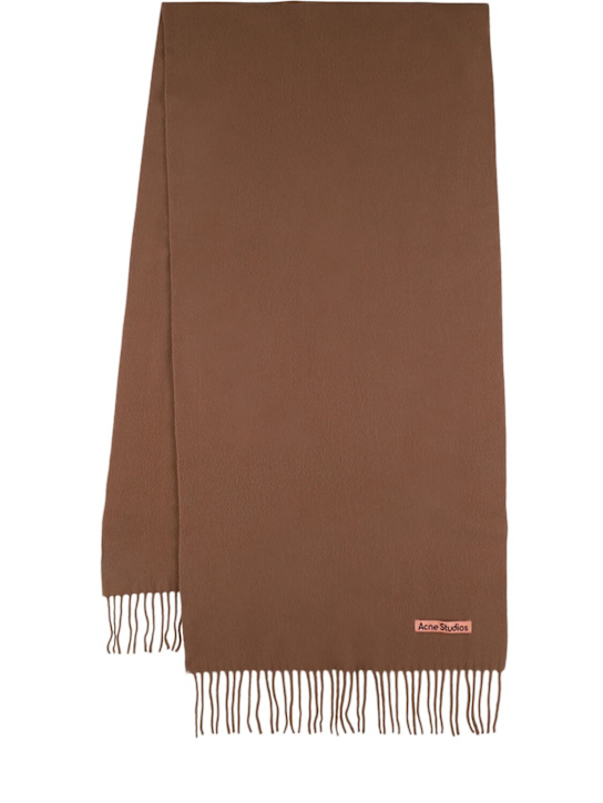 Acne Studios: Canada羊毛围巾 - 棕色 - women_0 | Luisa Via Roma