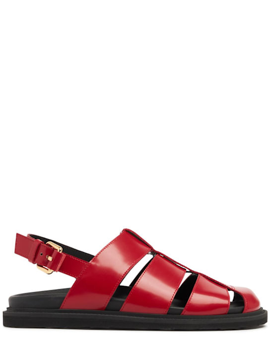 Moschino: 30mm Leather sandals - women_0 | Luisa Via Roma