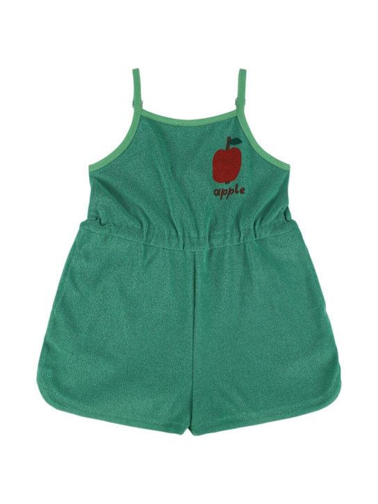 Jellymallow: Tuta in spugna di cotone - Verde - kids-girls_0 | Luisa Via Roma