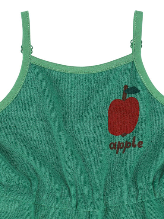 Jellymallow: Tuta in spugna di cotone - Verde - kids-girls_1 | Luisa Via Roma