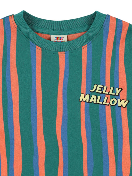 Jellymallow: ストライプ柄コットンジャージーTシャツ - kids-boys_1 | Luisa Via Roma