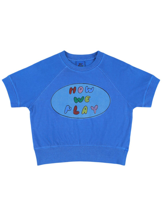 Jellymallow: コットンジャージーTシャツ - ブルー - kids-boys_0 | Luisa Via Roma
