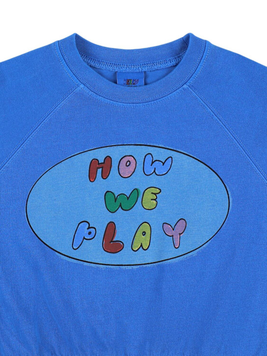 Jellymallow: コットンジャージーTシャツ - ブルー - kids-boys_1 | Luisa Via Roma