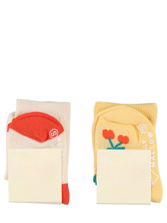 Jellymallow: コットンブレンドソックス 2足組 - kids-girls_1 | Luisa Via Roma