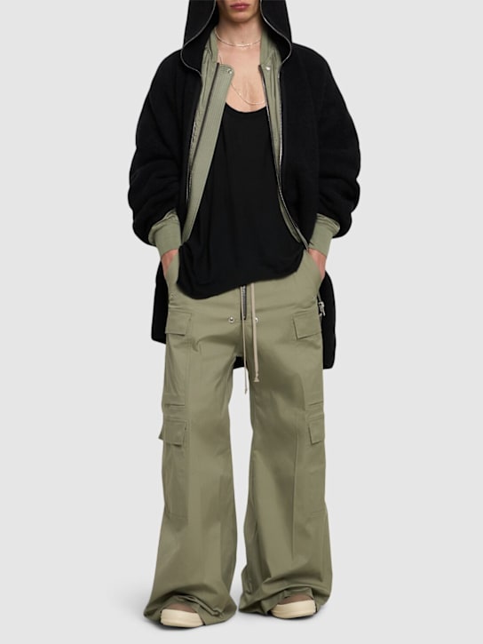 Rick Owens: Cargobelas cotton pants - Green - men_1 | Luisa Via Roma