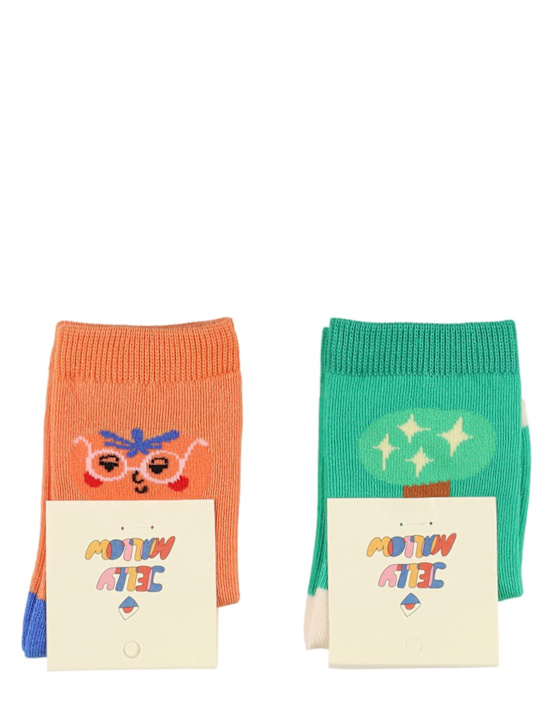 Jellymallow: Pack of 2 cotton blend socks - kids-boys_0 | Luisa Via Roma