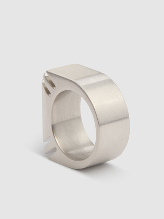 Rick Owens: Cut beveled ring - Palladio - men_2 | Luisa Via Roma