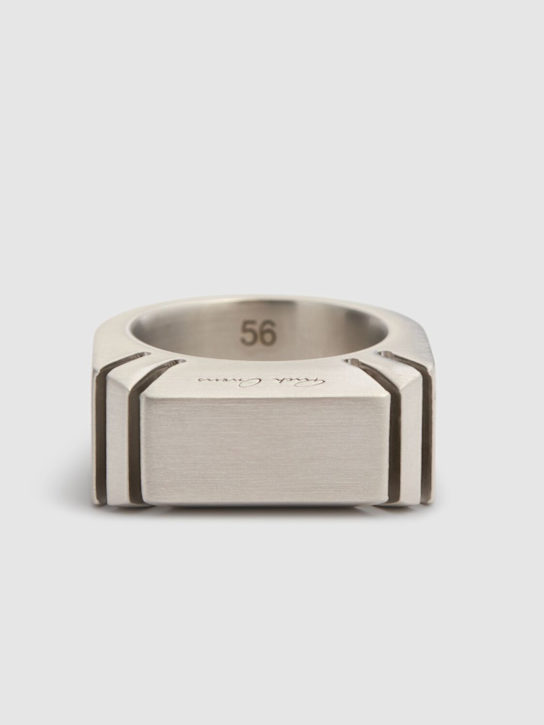 Rick Owens: Cut beveled ring - Palladio - men_3 | Luisa Via Roma