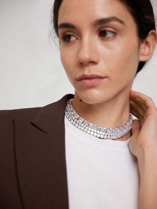 Self-portrait: Multi crystal choker - women_1 | Luisa Via Roma