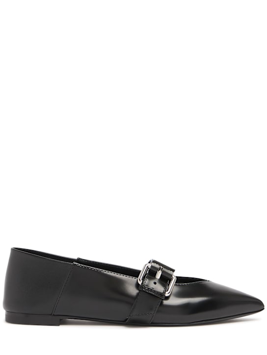 Edge leather ballerina flats