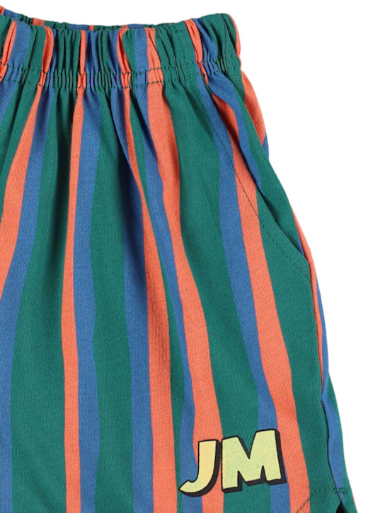 Jellymallow: ストライププリントコットンショートパンツ - kids-boys_1 | Luisa Via Roma