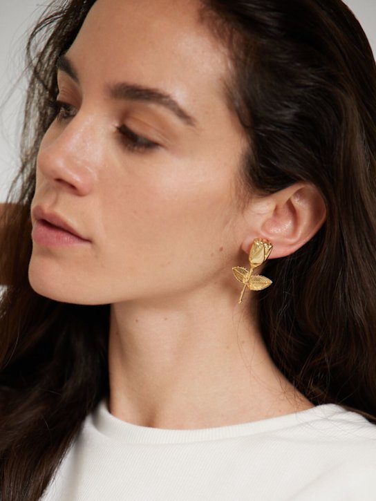 Magda Butrym: Rose stud earrings - Gold - women_1 | Luisa Via Roma