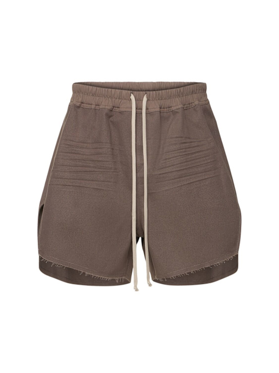 Rick Owens: Boxers drawstring shorts - Dust - men_0 | Luisa Via Roma