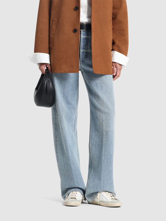 Golden Goose: 20毫米Super-Star皮革运动鞋 - White/Ice - women_1 | Luisa Via Roma