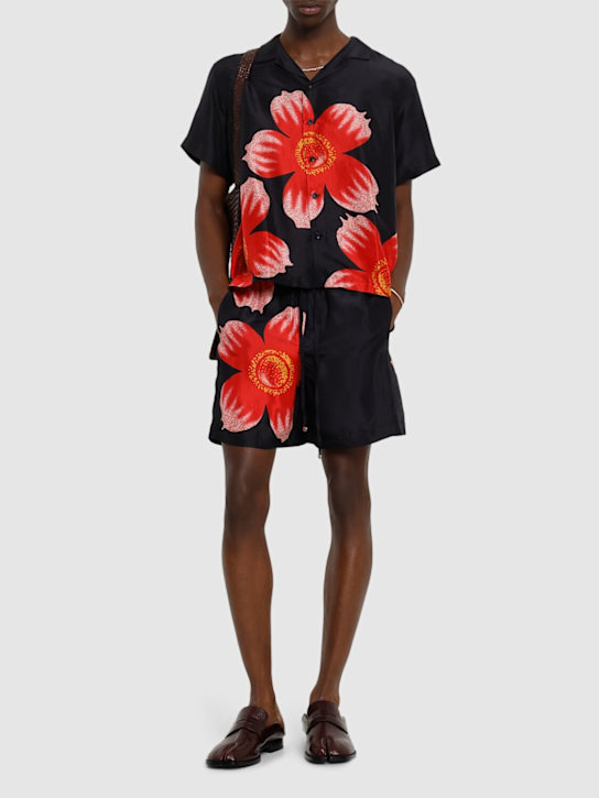 Floral print shorts - Thumbnail 2