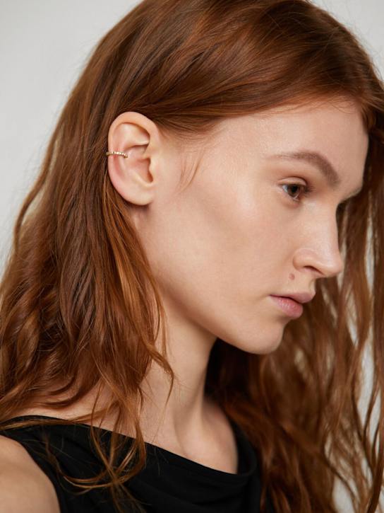 Lil Milan: Tipsy 9kt gold mono ear cuff - women_1 | Luisa Via Roma
