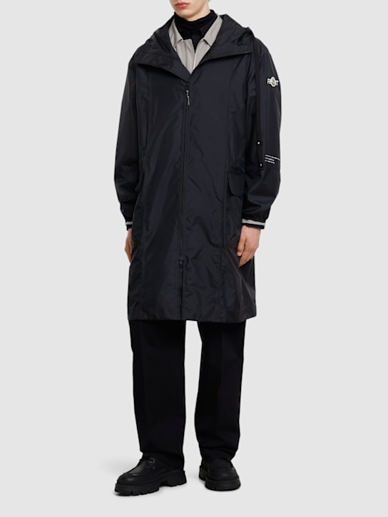 Moncler Genius: Moncler x FRGMT Ishta parka - Black - men_1 | Luisa Via Roma