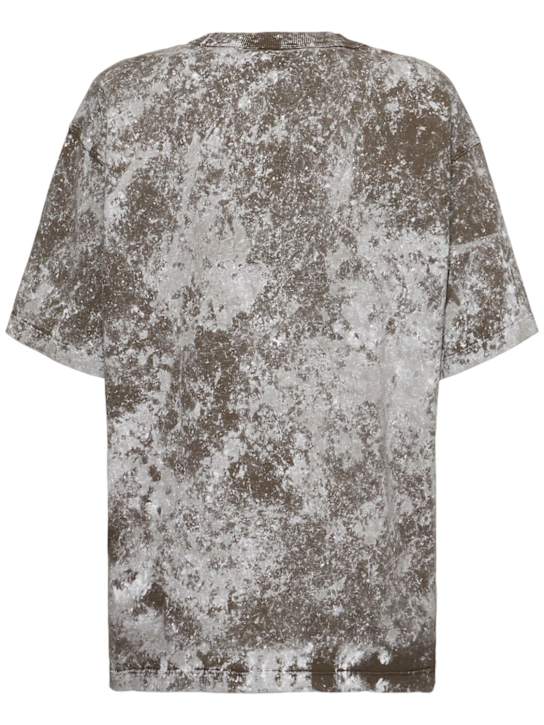 Stone Island: LuisaViaRoma short sleeve t-shirt - Verde Militare - women_3 | Luisa Via Roma