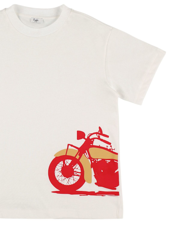 Il Gufo: Cotton jersey t-shirt - White/Red - kids-boys_1 | Luisa Via Roma