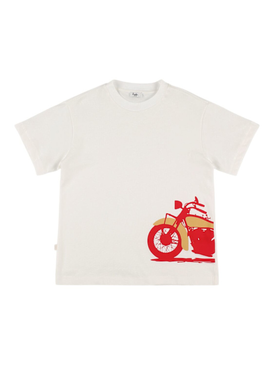 Il Gufo: Cotton jersey t-shirt - White/Red - kids-boys_0 | Luisa Via Roma