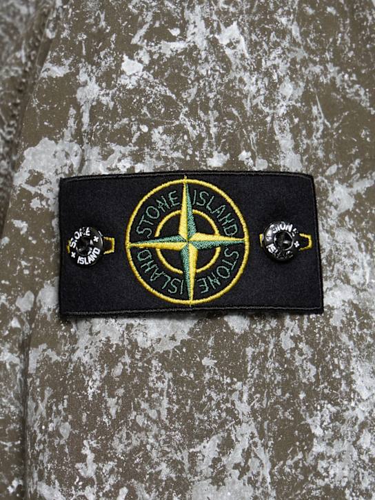Stone Island: LuisaViaRoma hooded jacket - Verde Militare - men_4 | Luisa Via Roma