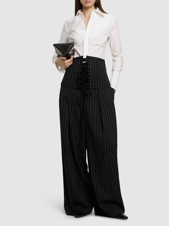 Jean Paul Gaultier: Tailored wide pants - women_1 | Luisa Via Roma