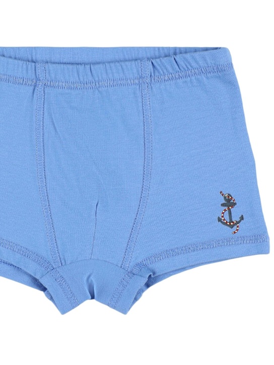 Konges Sløjd: Pack of 5 stretch cotton boxer briefs - Multicolor - kids-boys_1 | Luisa Via Roma