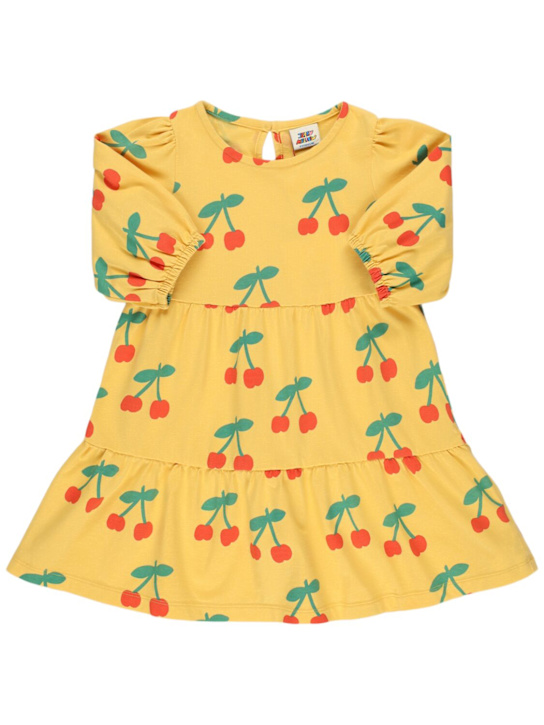 Jellymallow: チェリー柄コットンドレス - イエロー - kids-girls_0 | Luisa Via Roma