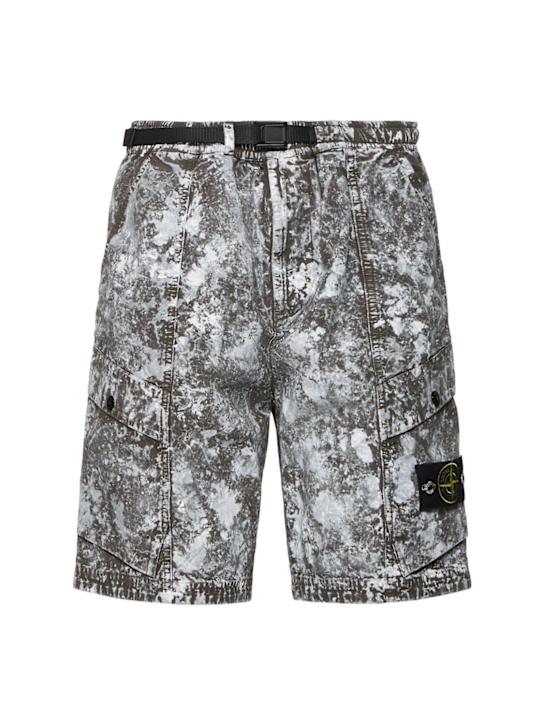 Stone Island: LuisaViaRoma Bermuda shorts - Verde Militare - women_0 | Luisa Via Roma