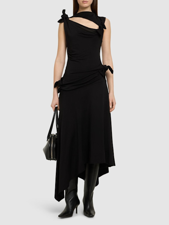 Acne Studios: Enouk viscose blend jersey midi dress - women_1 | Luisa Via Roma