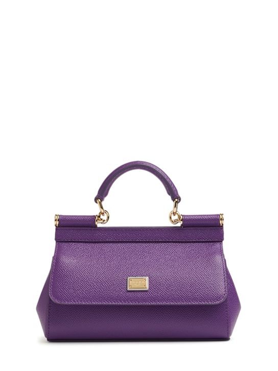 Dolce&Gabbana: Small Sicily Elongated dauphine bag - women_0 | Luisa Via Roma