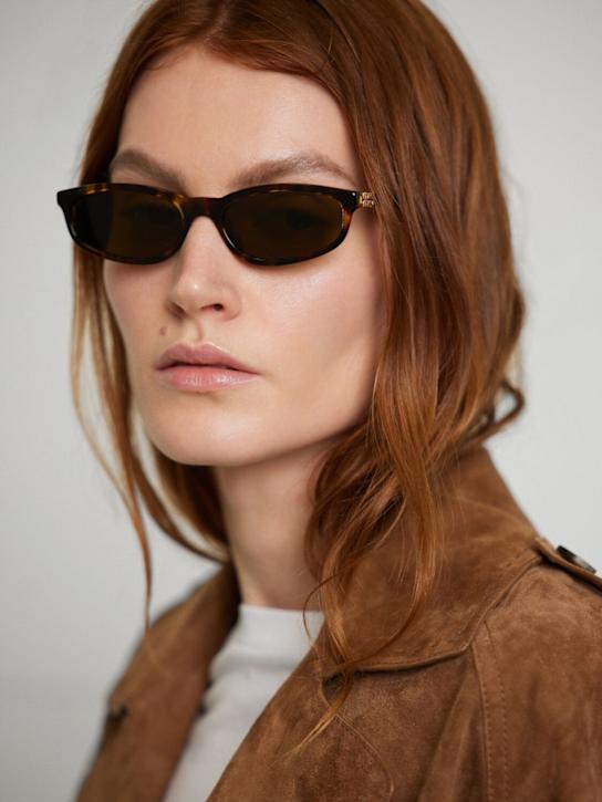 Miu Miu: Occhiali da sole Regard in acetato - women_1 | Luisa Via Roma