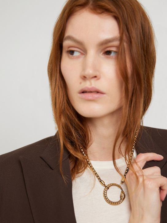 Roberto Cavalli: Collana lunga con ciondolo - Oro Podium - women_1 | Luisa Via Roma