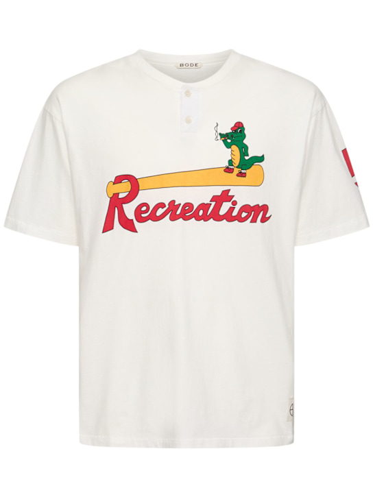 Bode: Reptile Rec t-shirt - White - men_0 | Luisa Via Roma