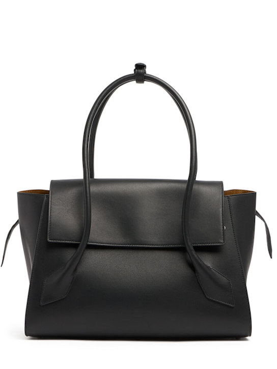 Proenza Schouler: Tate smooth leather tote bag - Black - women_0 | Luisa Via Roma