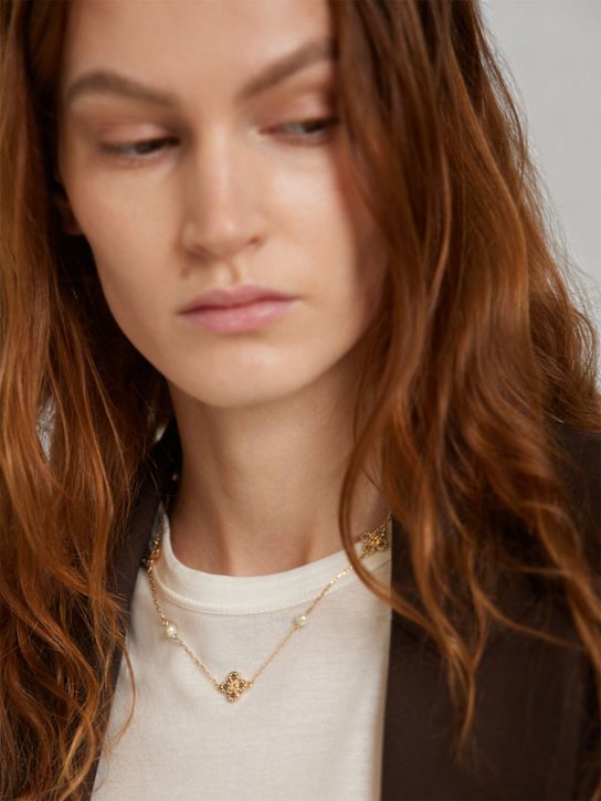 Tory Burch: Kira Clover collar necklace - women_1 | Luisa Via Roma